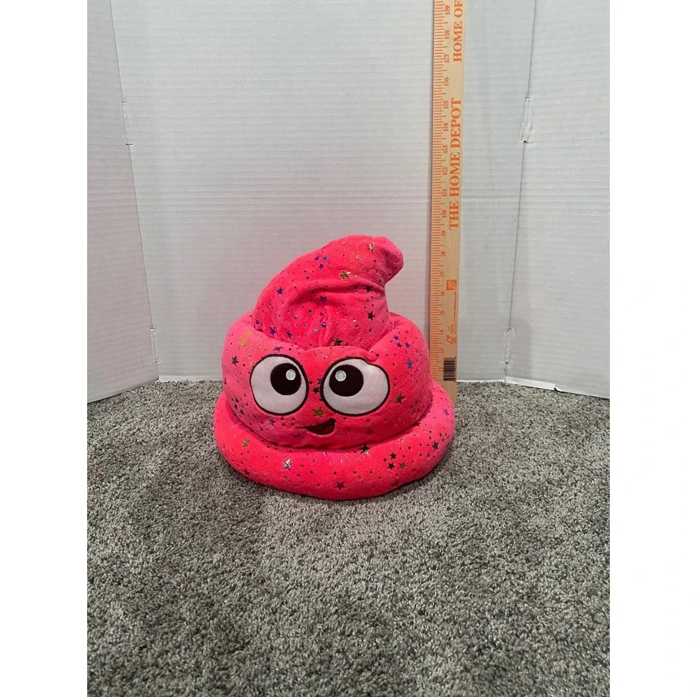 Plush Hat Fiesta Toy Unisex Pink Excellent Sparkle Stinky Emoji Stars OS